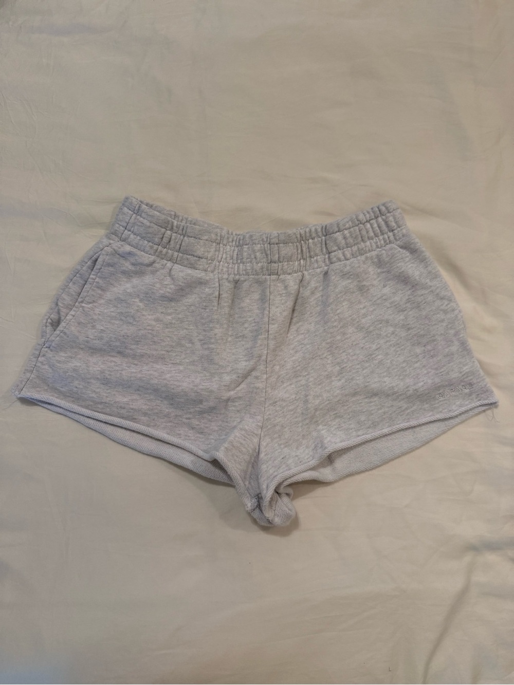 GARAGE brand heather grey sweat shorts